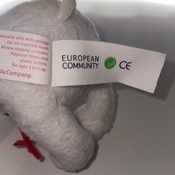 Coca-Cola Polar Bear Plush w/ Red Knit Scarf 4" Coke Doll Collectible - Picture 6 of 6